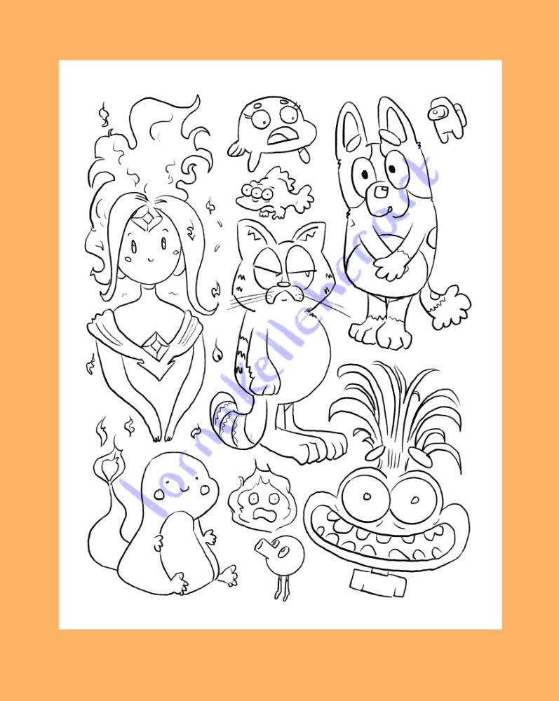 Colouring Pages - Huevember