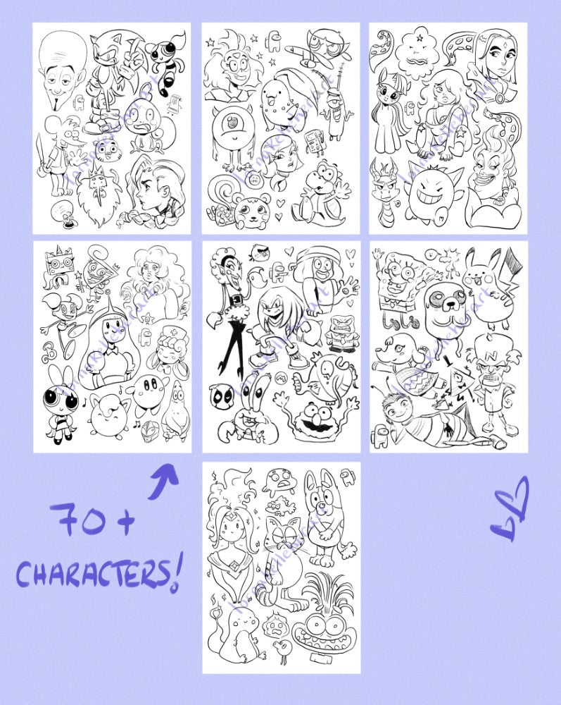 Colouring Pages - Huevember