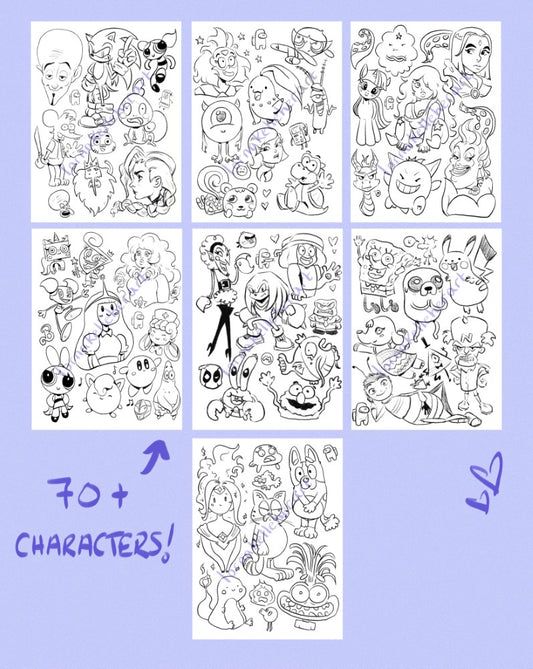 Colouring Pages - Huevember